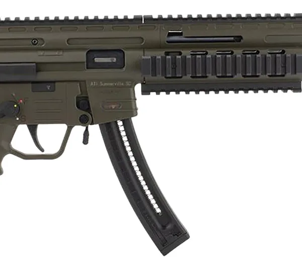GSG GSG219GERGGSG1622G GSG-16  Full Size 22 LR 22+1 16.25" Black Green Polymer Receiver Black Collapsible w/Storage Compartment Stock Right Hand