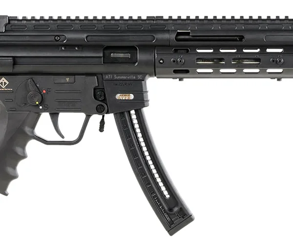 GSG GERGGSG1622ML GSG-16  Full Size 22 LR 22+1 16.25" Black Polymer Receiver w/Picatinny Rail, M-LOK & Picatinny Rail Handguard, Black Collapsible Synthetic Stock w/Storage Compartment, Right Hand