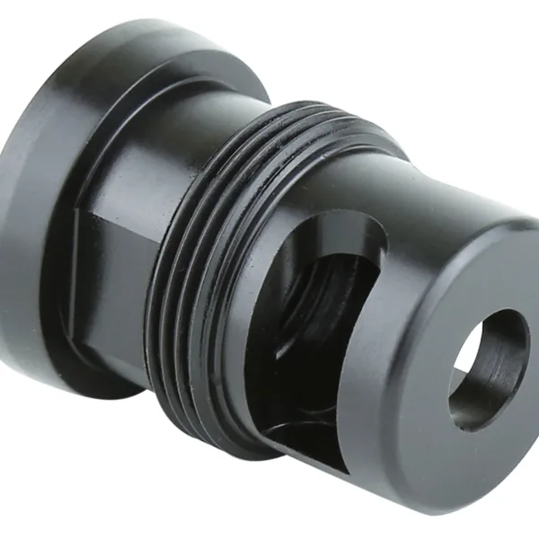 Griffin Armament TMM762 Taper Mount Minimalist Black 17-4 Stainless Steel with 5/8"-24 tpi Threads, 1.34" OAL & 1.07" Diameter for 30 Cal