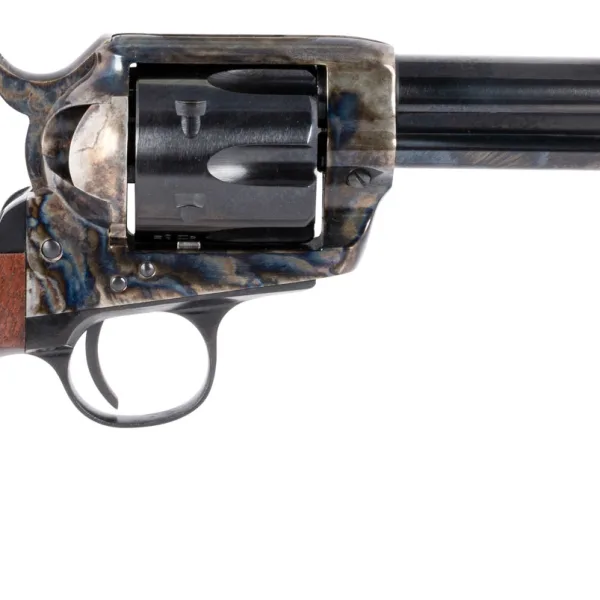Taylors & Company 200070 1873 Cattleman 45 Colt (LC) Caliber with 4.75" Blued Finish Barrel, 6rd Capacity Blued Finish Cylinder, Color Case Hardened Steel Frame & Birdshead Walnut Grip