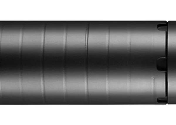 Dead Air WOLFMAN Wolfman Modular 9mm Luger 1.61" Black Cerakote 17-4 Stainless Steel 1/2"-28 tpi