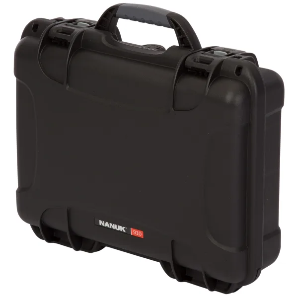 Nanuk 9101001 910  Waterproof Black Resin w/ Foam Padding&Airline Approved