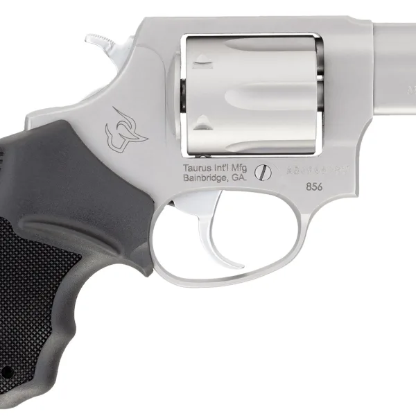 Taurus 2-85629 856 *CA Compliant Small 38 Special +P 6 Shot 2" Matte Stainless Steel Barrel, Cylinder & Frame, Black Finger Grooved Rubber Grip, Transfer Bar Safety, Exposed Hammer