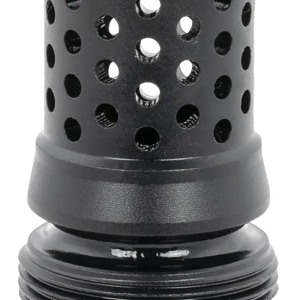 Dead Air DA123 Xeno Muzzle Brake Black Nitride 4140 Steel with 1/2"-28 tpi Threads