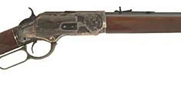 Cimarron CA2010G35 1873 Saddle Full Size 38 Special 357 Mag 10+1, 18" Blued Octagon Steel Barrel, Color Case Hardened Steel Receiver, Fixed Checkered Walnut Stock, Right Hand