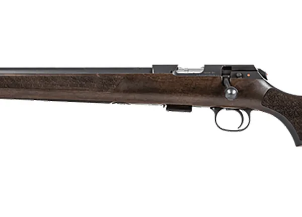 CZ-USA 02392 457 Varmint 22 LR 5+1 20.50" Black Nitride Heavy Barrel, Black Nitride Stainless Steel Grooved Receiver, Wood Stockn Left Hand