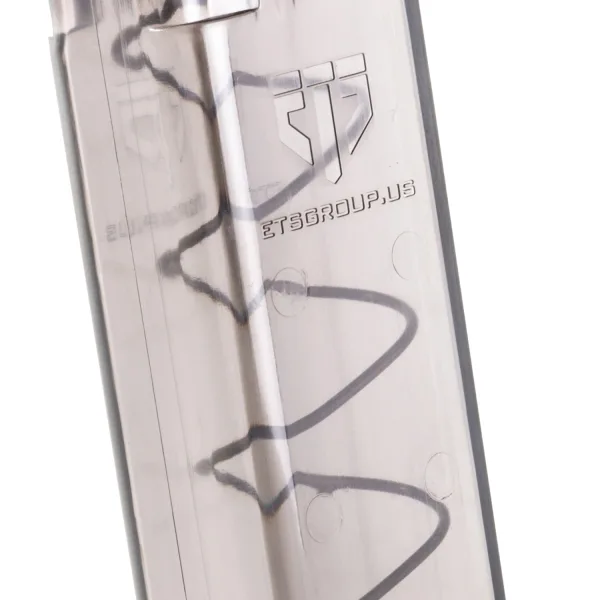 ETS Group SMKGLK922 Pistol Mags Competition Legal 22rd Extended 9mm Luger Compatible w/ Glock 17 Smoke Polymer