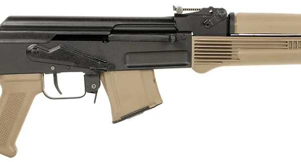 Arsenal SAM7R-62FDEM SAM7R  7.62x39mm 10+1 16.25" Black Chrome Lined Steel Barrel, Black Steel Receiver, Fixed Flat Dark Earth Synthetic Stock & Polymer Grip