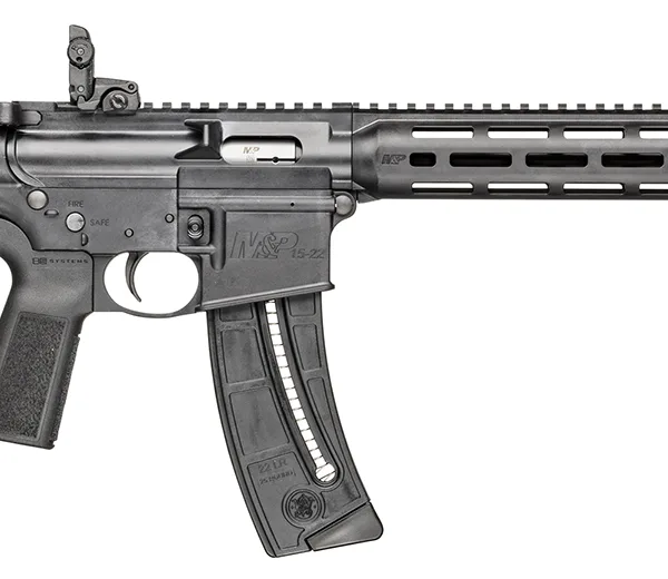 Smith & Wesson 14180 M&P15-22 Sport 22 LR 25+1 16.50" Black Steel Threaded Barrel, Picatinny Rail Polymer Receiver, M-LOK Polymer Handguards, Black Polymer B5 Bravo Stock, Black B5 Type 23 Grips
