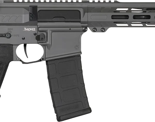 CMMG 30AB20FTNG Banshee MK4 300 Blackout 30+1 12.50" Black Nitride Medium Taper Threaded Barrel, EML 7" M-LOK Handguards, Tungsten Cerakote Aluminum Picatinny Rail Receiver, CMMG Zeroed Grips