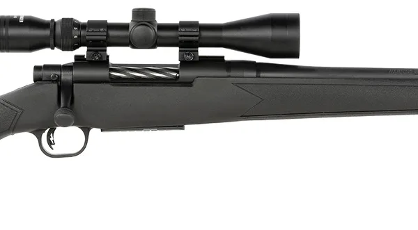 Mossberg 28212 Patriot  Full Size 400 Legend 4+1 20" Matte Blued Fluted Threaded Barrel, Drilled & Tapped Matte Blued Stainless Steel Receiver, Black Fixed Synthetic Stock 3-9x40mm Duplex, Right Hand