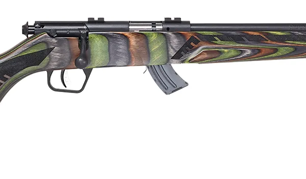Savage Arms 26743 Mark II Minimalist 21 Sharp 10+1 18" Matte Black Threaded Barrel & Drilled & Tapped Carbon Steel Receiver, Boyd's Minimalist Satin OD Green Laminate Stock, Right Hand