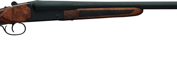 Charles Daly 930387 500 Coach 20 Gauge Break Open 3" 2rd 26" Black Side By Side Barrel, Steel Receiver, Fixed w/Pistol Grip Checkered Walnut Stock