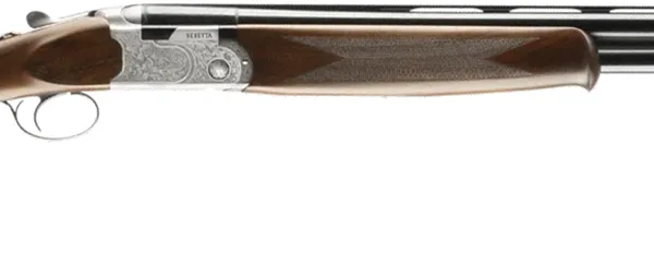 Beretta USA J686F1228 686 Silver Pigeon I 12 Gauge 3" 2rd 28" Blued Over/Under Vent Rib Barrel,  Silver Engraved Receiver, Fixed Grade II Walnut Wood Stock, Right Hand