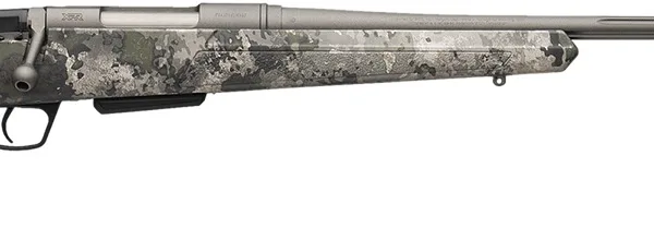 Winchester Repeating Arms 535800226 XPR Extreme 270 Win 3+1 24" Tungsten Cerakote Fluted Threaded Barrel & Drilled & Tapped Steel Receiver, Fixed TrueTimber VSX Synthetic Stock