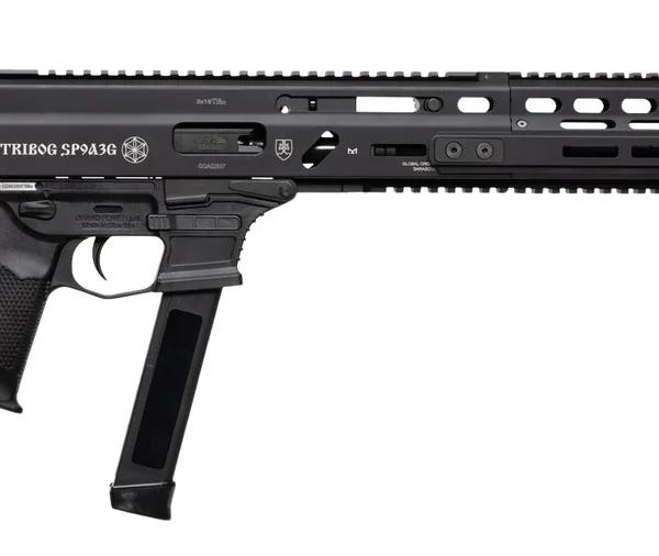 Grand Power 810091156094 Stribog SP9A3G 9mm Luger 16" Black Barrel, Black Receiver, Polymer Stock & Grip