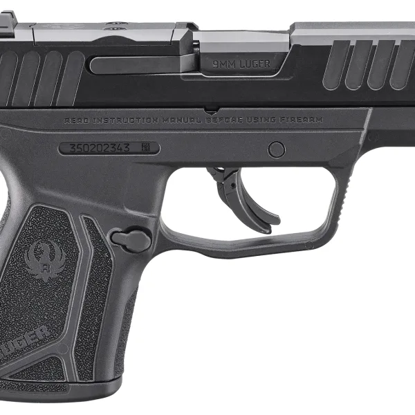 Ruger 3514 Max-9  9mm Luger 12+1 3.20" Black Oxide Alloy Steel Barrel, Black Oxide Alloy Steel Optic Ready/Serrated Slide, Black Polymer Frame, Shield RMSc/JPoint Footprint