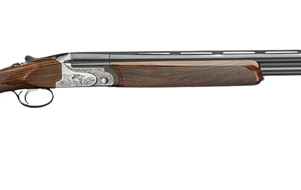 Rizzini USA 2203-2028 Aurum EVO 20 Gauge Break Open 3" 2rd 28" Black Over/Under Vent Rib Barrel, Coin Anodized Receiver Engraved w/Game Scene, Fixed Turkish Walnut Stock w/Prince of Whales Grip