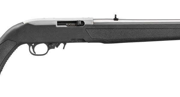 Ruger  10/22  22 LR 10+1 18.50" Satin Stainless Steel Barrel & Drilled & Tapped Receiver, Black Fixed w/M-LOK Polymer Stock