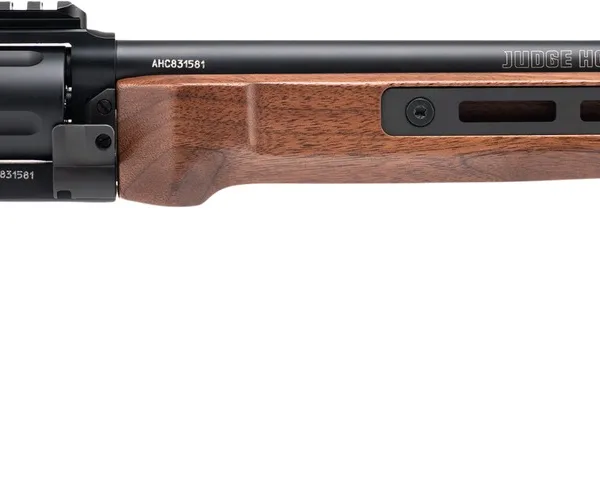 Taurus 2-JHD441013MAG-W Judge  45 Colt (Long Colt)/410 Gauge 5 Shot 13" Matte Black Oxide Picatinny Rail Barrel, Cylinder & Alloy Steel Frame, Walnut Grip