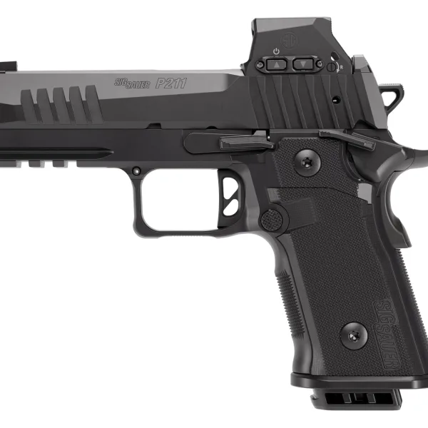 Sig Sauer 211CA9GT4RXSL P211 GT4 w/Optic Carry 9mm Luger 21+1 4.20" Black Barrel, Black Nitron Stainless Steel Serrated w/Optic Slide & Stainless Steel Frame w/Beavertail & Picatinny Rail, G10 Grip Pa