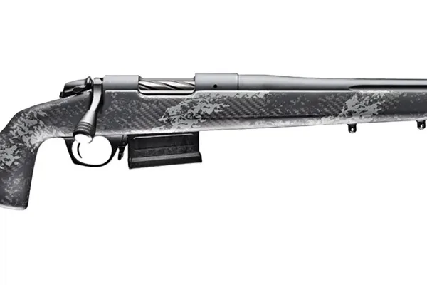 Bergara Rifles B14S7515 B-14 Crest 25 Creedmoor 5+1 20" Sniper Gray Cerakote Fluted Threaded Barrel & Steel Drilled & Tapped Receiver, Fixed Carbon Fiber w/Black & Gray Sponge Accents Stock, Right Han
