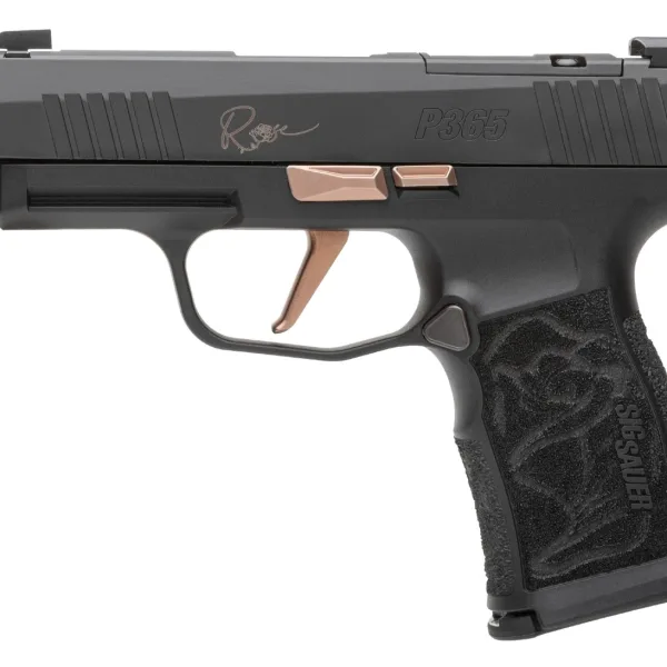 Sig Sauer 365XL9ROSE P365XL Rose Kit Micro-Compact 9mm Luger 12+1 3.10" Black Nitron Stainless Steel Integrated Compensator/Optic Ready/Serrated Slide, Black w/Rose Gold Accents Frame w/Accessory Rail