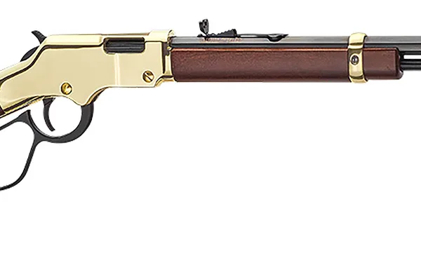 Henry H004VL Golden Boy Large Loop 17 HMR 12+1 20" American Walnut Brass Right Hand