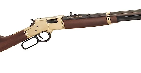 Henry H006M327 Big Boy Classic Full Size 327 Federal Mag 10+1 20" Blued Octagon Barrel, Polished Brass Receiver, American Walnut Stock Right Hand