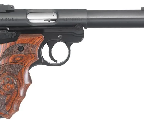 RUGER MKIV TARGET 22LR 5.5" BL/WD