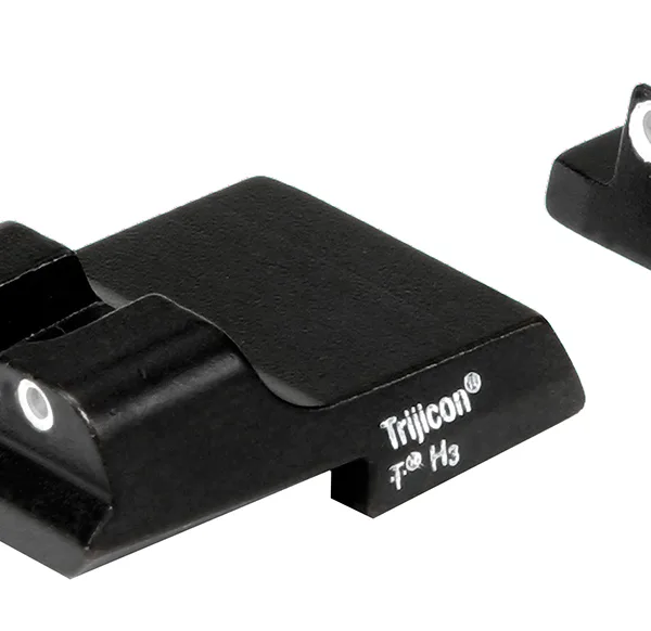 Trijicon 600437 Bright & Tough Night Sights  Green/Tritium White Outline Front Sight-Green/Tritium White Outline Rear Sight Smith & Wesson 1911