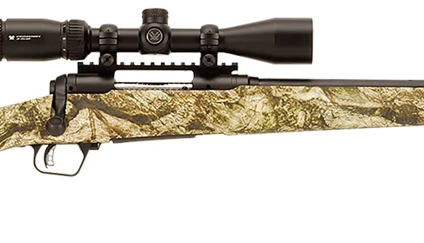 Savage Arms 57357 110 Apex Predator XP 22-250 Rem 4+1 20", Matte Black Metal, Mossy Oak Mountain Country Synthetic Stock, Vortex Crossfire II 4-12x44mm