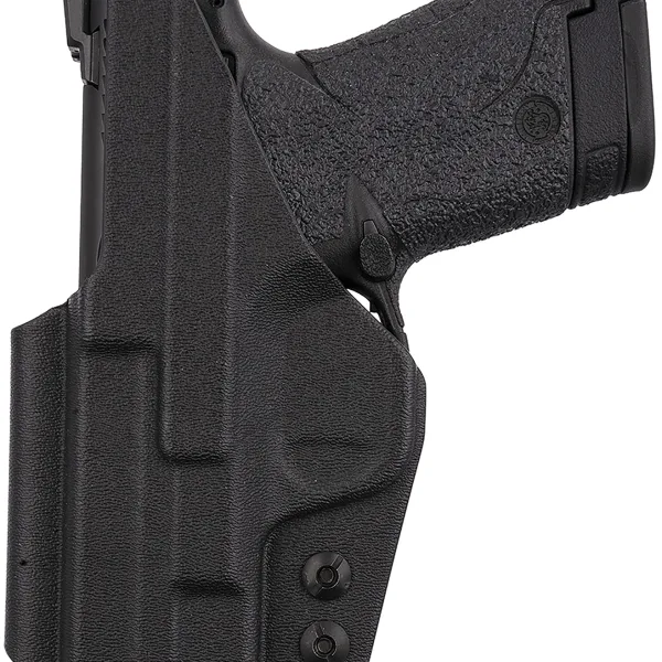1791 Gunleather TACIWBSHIELDBLKR Tactical Kydex  IWB Black Kydex Belt Clip Fits S&W Shield