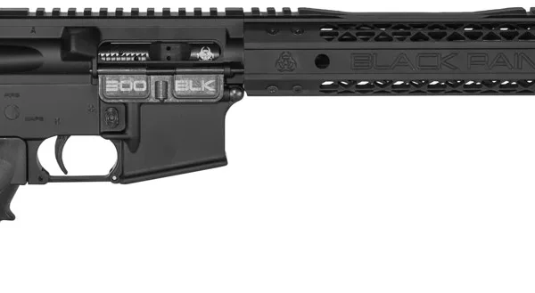 Black Rain BROSPEC15300BLK Spec15  300 Blackout 16" 30+1 Black Hard Coat Anodized Enhanced G.I. Sopmod Stock