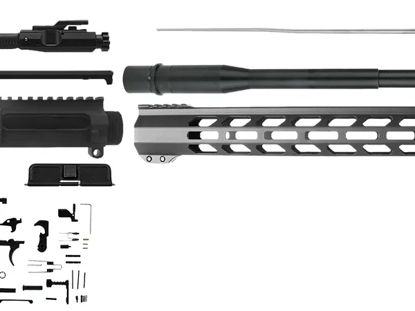 TacFire SSRK308LPK20BN AR Build Kit  Sports South Exclusive 308 Win AR-10 Black Nitride 5/8"x24