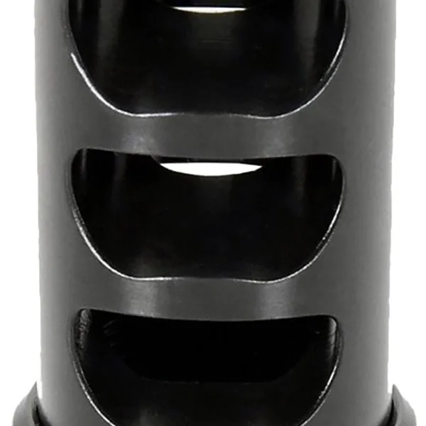 American Precision Arms G2M1230N Gen 2 Micro Bastard Self Timing Brake Black Nitride Stainless Steel with 1/2"-28 tpi Threads, 1.86" OAL, & .750" Diameter for 30 Cal AR-Platform & Hunting Rifles