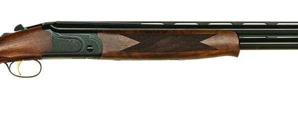 Mossberg 75473 Gold Reserve  Full Size 12 Gauge Break Open 3" 2rd 30" Blue Polished Over/Under Vent Rib Barrel, Black Polished Engraved Stainless Steel Receiver, Fixed Black Walnut Stock, Right Hand