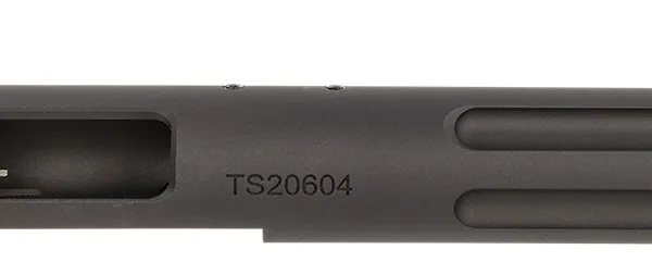 Tactical Solutions PL6TEMBRF Pac-Lite Barrel & Receiver 22 LR 6" Fluted Threaded Black Anodized Chrome Moly Steel, Fits Ruger 22/45/Mark I/II/III