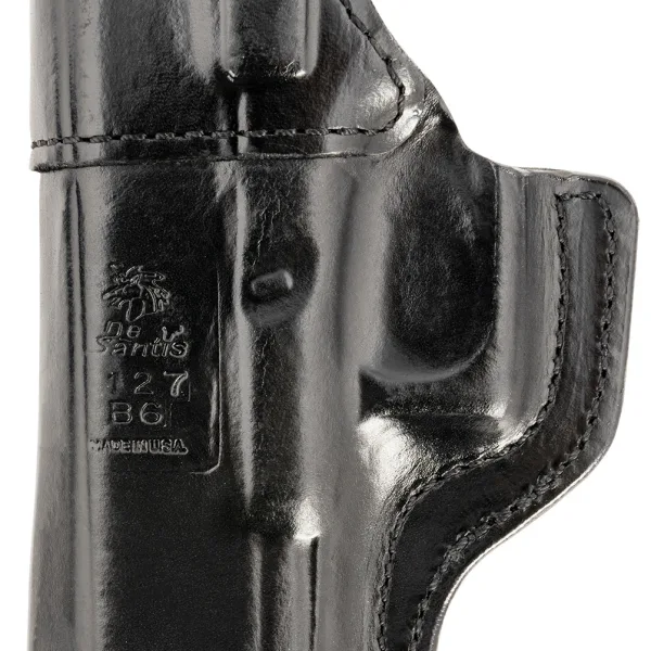 DeSantis Gunhide 127BAB6Z0 Inside Heat  IWB Black Leather Belt Clip Fits Glock 19/19 Gen 5/19X/23/32/45 Right Hand