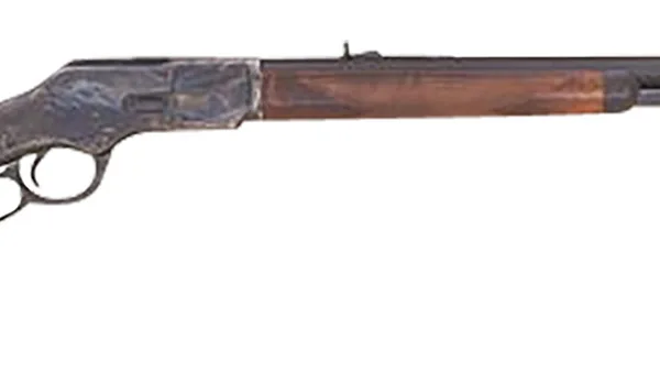 Cimarron CA277 1873 Deluxe Full Size 45 Colt (Long Colt) 12+1 24" Blued Octagon Barrel, Color Case Hardened Stainless Steel Receiver, Fixed w/Pistol Grip Walnut Stock, Right Hand