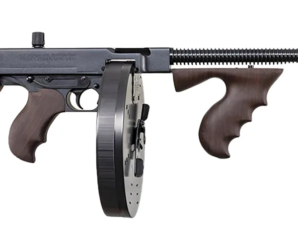 Auto-Ordnance T5P100D 1927A-1 Lightweight Deluxe .45 Cal 100+1 Fixed Walnut Wood Stock, Walnut Grip