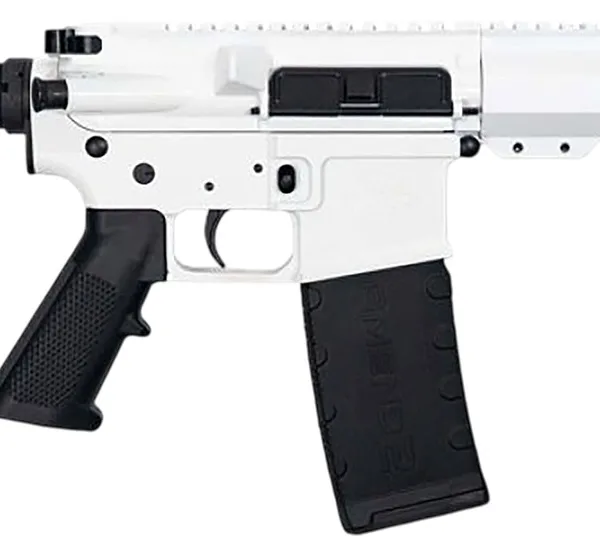 Great Lakes Firearms GL15223PBWHT AR-15  223 Wylde 30+1 7.50" Black Nitride Threaded Barrel, M-LOK Handguard, White Cerakote Aluminum Receiver w/Picatinny Rail, Black Polymer Mil-Spec Grip