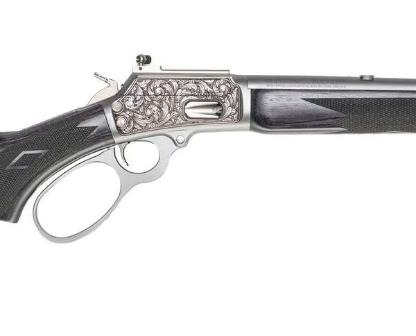 Cnc Firearms CNCRAZ10MM Marlin 1894 SBL Wild Boar 10mm Auto 16" Polished Stainless Steel, Polished Engraved Receiver, Gray Fixed Laminate Stock