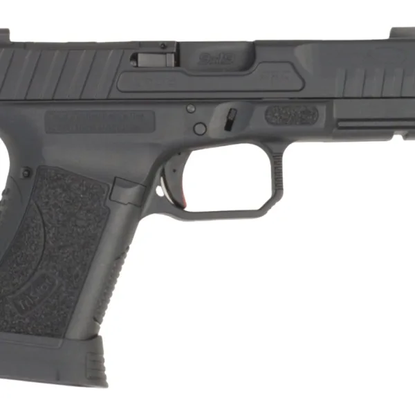 TriStar 85780 Apoc Pro 9mm Luger 15+1 4.50" Black Threaded Barrel, Black Steel Optic Ready/Serrated Slide, Black Polymer Frame w/Picatinny Rail, Interchangeable Backstrap Grip