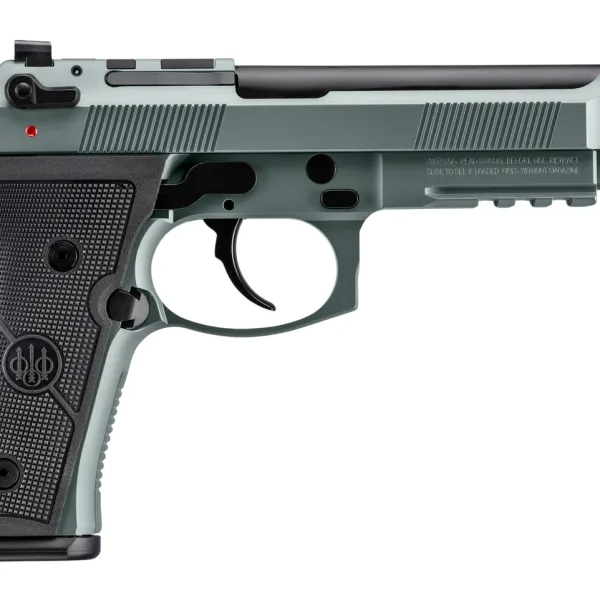 Beretta USA JS92M9A4GLUN15 M9A4 Overlanding Full Size Frame 9mm Luger 15+1 5.10" Black Threaded Barrel, Lunar Cerakote Steel Optic Ready/Serrated Slide, Lunar Cerakote Aluminum Frame w/Beavertail & Pi