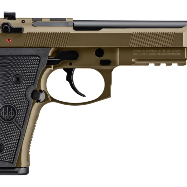 Beretta USA JS92M9A4GBRZ15 M9A4 Overlanding Full Size Frame 9mm Luger 15+1 5.10" Black Threaded Barrel, Nomad Bronze Cerakote Steel Optic Ready/Serrated Slide, Nomad Bronze Cerakote Aluminum Frame w/B