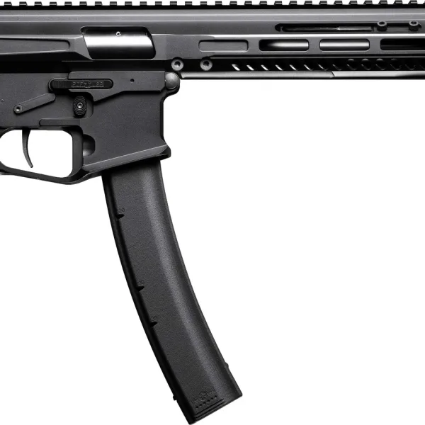 Patriot Ordnance Factory 02542 Phoenix  9mm Luger 35+1 8.50" 8" Black Threaded Barrel, Black Anodized Aluminum Receiver w/Picatinny Rail, M-LOK Handguard MFT Grip, Rear Picatinny Rail, Ambidextrous