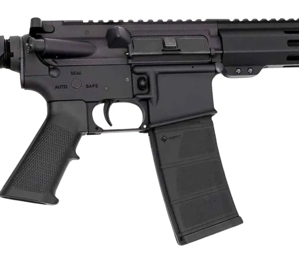 Andro Corp Industries 556103HB ACI-15 Halo 5.56 NATO 30+1 10.30" Black Nitride Threaded Barrel, Black Anodized Aluminum Receiver w/Picatinny Rail, M-LOK Handguard, Black Polymer SBA3 Pistol Brace, A2