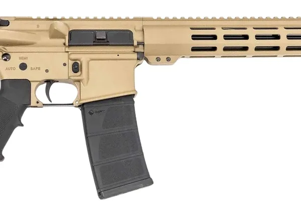 Andro Corp Industries 55616BBFDE ACI-15 Bravo 5.56 NATO 30+1 16" Black Nitride Threaded Barrel, Flat Dark Earth Aluminum Receiver w/Picatinny Rail, M-LOK Handguard, M4 Black Polymer Stock, A2 Grip, Am