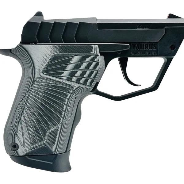 Taurus 1-22TUC131-GRG10 22TUC  Micro-Compact Frame 22 LR 9+1 2.50" Black Barrel, Serrated Slide & Black Polymer Frame, G10 Grip